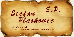 Stefan Plasković vizit kartica